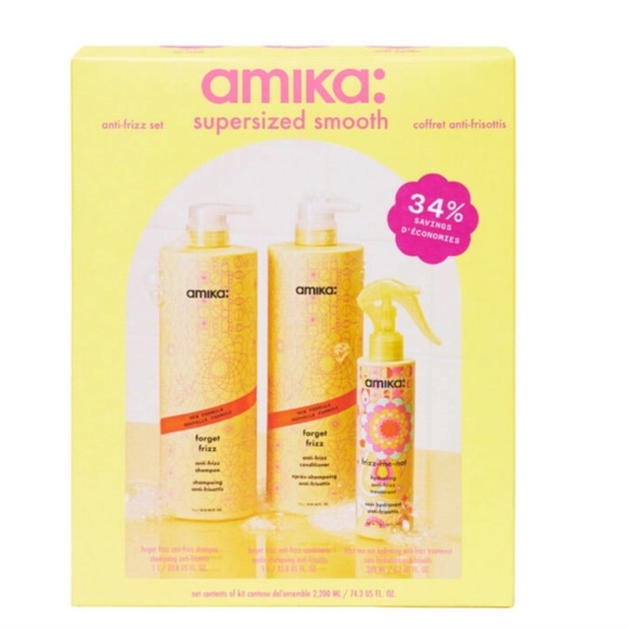 NWT Amika Supersized Smooth Anti-Frizz Set - Picture 1 of 1